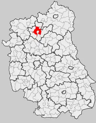 Ligging in het woiwodschap