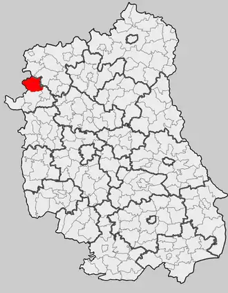 Ligging in het woiwodschap