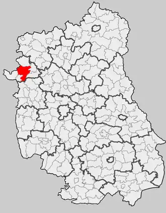 Ligging in het woiwodschap