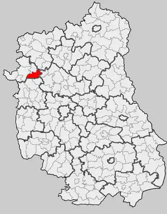 Ligging in het woiwodschap