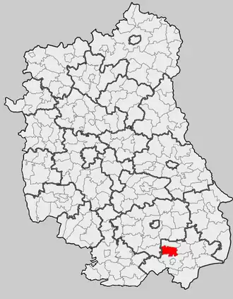 Ligging in het woiwodschap