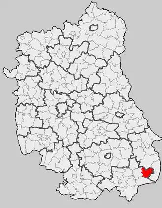 Ligging in het woiwodschap