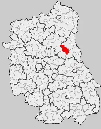 Ligging in het woiwodschap