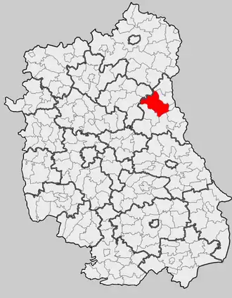 Ligging in het woiwodschap