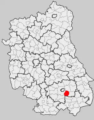 Ligging in het woiwodschap