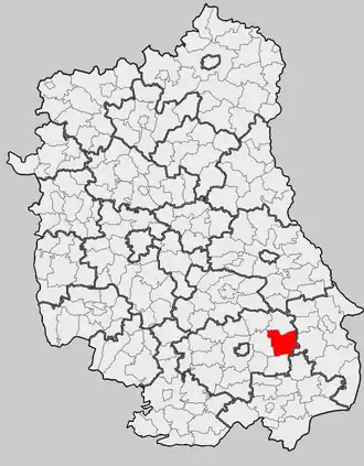 Ligging in het woiwodschap