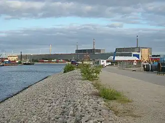 kerncentrale Greifswald aan de haven