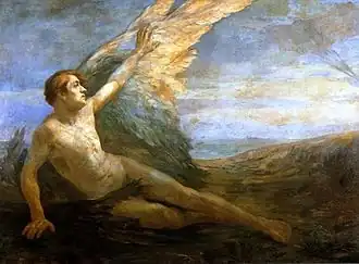 The Awakening of Icarus(1910), Lucílio de Albuquerque, Museu Nacional de Belas Artes in Rio de Janeiro