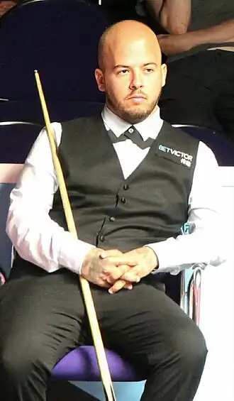 Luca Brecel tijdens de European Masters 2022