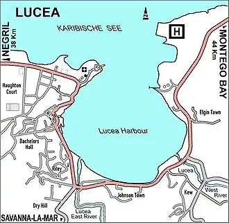 Kaart van Lucea