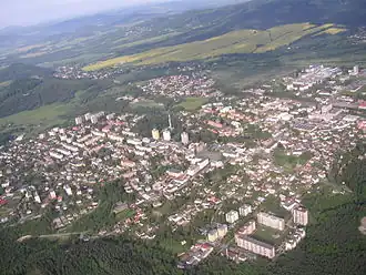 Luchtfoto van Nový Bor