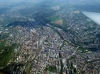 Pforzheim van boven gezien