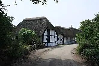 Vakwerkhuizen in Lyø By