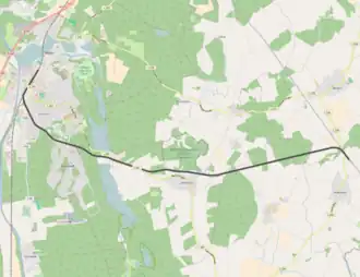 Spoorlijn Hollenbek - Mölln op de kaart