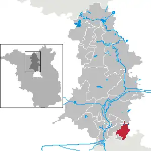 Kaart van Mühlenbecker Land