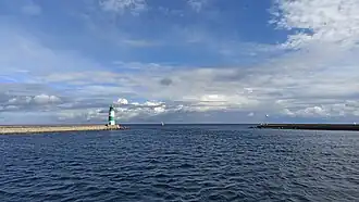 De monding van de Schlei in de Oostzee