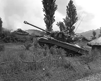 M26 Pershing tijdens de oorlog in Korea (1950)