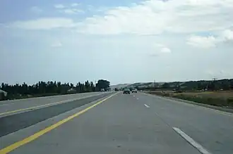 De M2 tussen Quba en Şabran