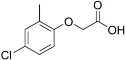 Structuurformule van MCPA