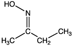 Structuurformule van 2-butanonoxime
