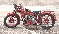 Sport 14 met elektrische verlichting. Dit model heeft al de losse Miller-dynamo en is daarom waarschijnlijk eind 1929 geproduceerd.