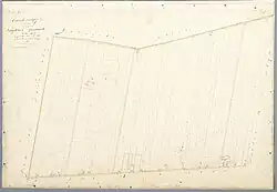 Kadastrale kaart waarop Den Donk te zien is