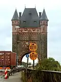 Borden bij de Nibelungenbrücke in Worms