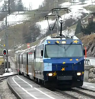 Ge 8000 op 8 februari 2007 te Montbovon