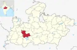 Dewas binnen Madhya Pradesh