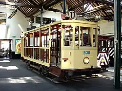 Motorwagen 1930 is nog in opbouw.