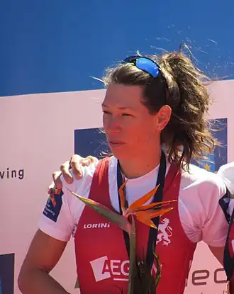 Maaike Head bij de Europese kampioenschappen 2016