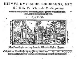 Dat ierste boeck vanden nieuwe Duijtsche liedekens