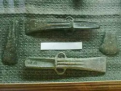 Bronzen bijlen uit Galicië. Museo Catedralicio de Ourense