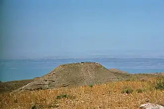 De heuvel waarop Machaerus gebouwd was