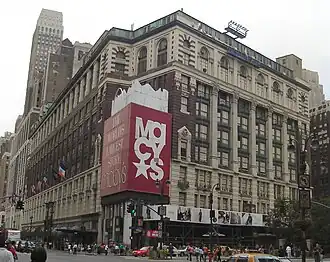 Het vlaggenschip van Macy's in New York