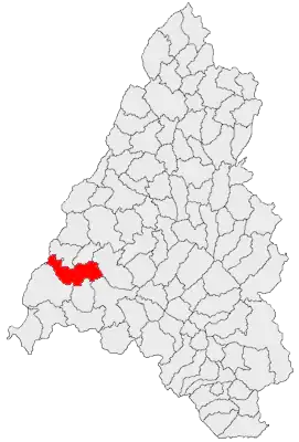 Kaart van Mădăras (Bihor)