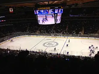 IJshockeywedstrijd in Madison Square Garden