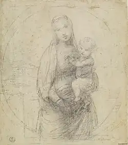 Madonna van de groothertog, ca. 1504, Uffizi, Florence (inv. 505 E)