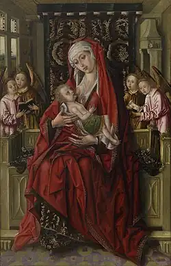 Meester van Álvaro de Luna, Madonna lactans, ca. 1490, Museo Nacional del Prado, Madrid