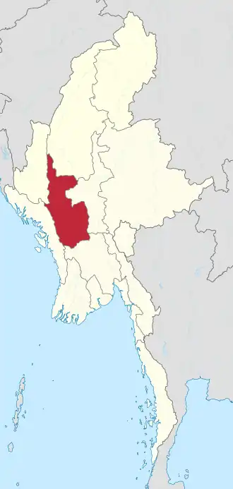 Kaart van Magway