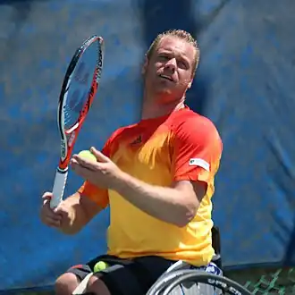 Maikel Scheffers tijdens het Israel open 2016