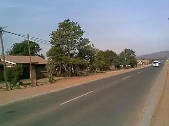 De hoofdstraat van Vaalbank