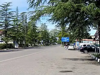 Hoofdstraat in Chobi