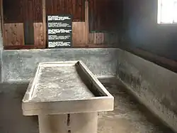 Dissectietafel in Majdanek