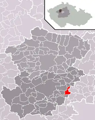 Kaart van Makotřasy