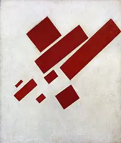 Suprematistische compositie (met acht rode rechthoeken), 1915, Stedelijk Museum, Amsterdam