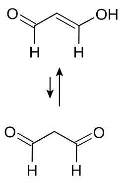 Structuurformule van Malondialdehyde