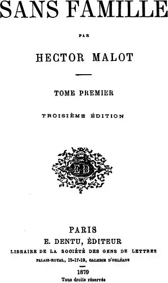 Titelpagina van de originele Franstalige uitgave