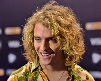 Navarro tijdens het Eurovisiesongfestival 2017