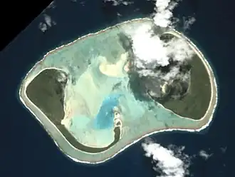 Satelliet foto van Manuae